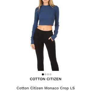 Cotton citizen, LS crop tee